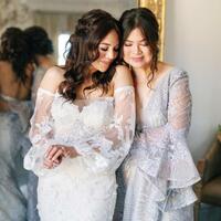 Elephant Mermaid Beach Lace Appliques  Wedding Dress Bridal Gowns - Thumbnail 2