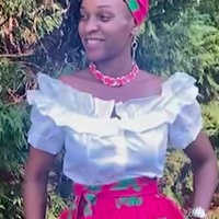 Ruffled Button Down Shirt (M) - Thumbnail 2