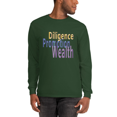 "diligence" unisex long sleeve shirt