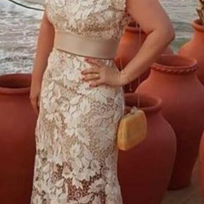 Simple mother of the bride/groom dresses lace evening gowns wedding guest dress 