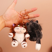 Funny Lucifer Cat Doll Plush Keychain - Thumbnail 6