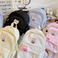 Pastel Color Mori Girl School Backpack - Thumbnail 1