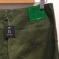 W.&L.T. olive slim workers pants 99SS - Thumbnail 5