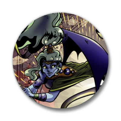 Tisiphone the fury pinback buttons