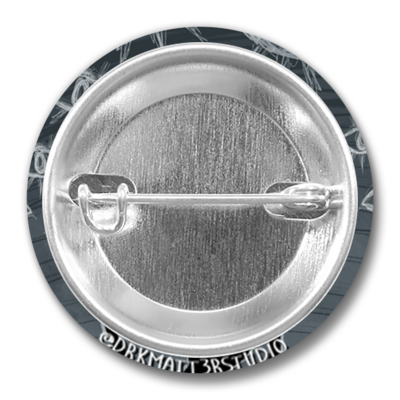 Dark matter studio void mascot pinback buttons