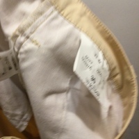 W.&L.T. cream zip details pants for ladies 00SS - Thumbnail 4