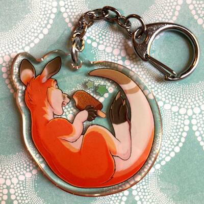 Kangaroo ice cream keychain