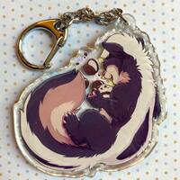 Skunk Oreo Keychain (large) - Thumbnail 1