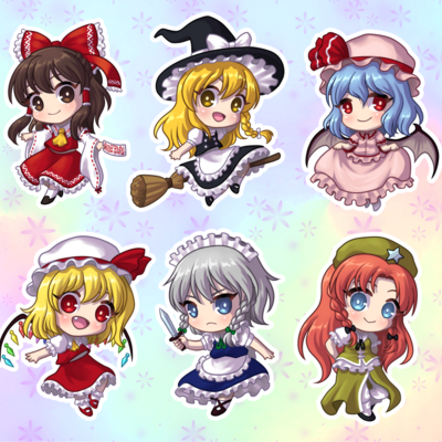 Touhou keychains