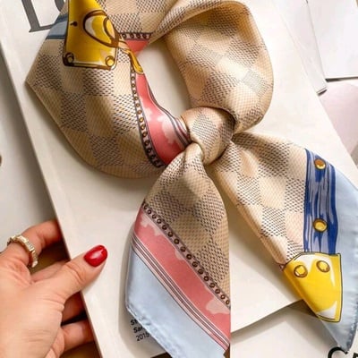 Luxury style printed scarf