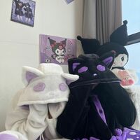 Little Ghost Fleece Nightgown Pajamas Flannel Nightwear Set - Thumbnail 5