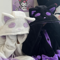 Little Ghost Fleece Nightgown Pajamas Flannel Nightwear Set - Thumbnail 1