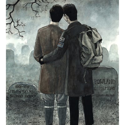 Dead boy detectives a4 artprint: "graves"