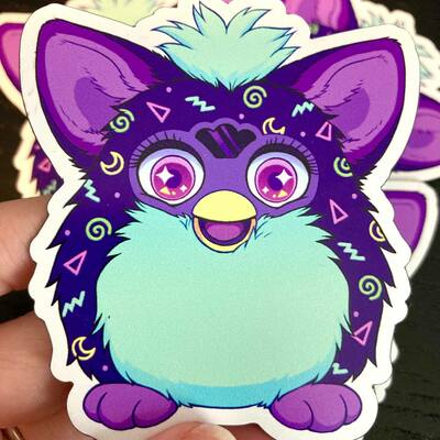 Arcade furby magnet