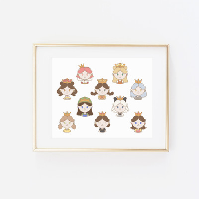 The daisy-ettes collage print