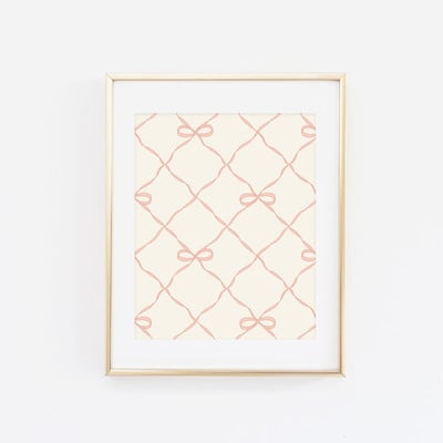 Ribbons and bows pattern (color options available)