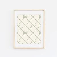 Ribbons and Bows Pattern (Color Options Available) - Thumbnail 2