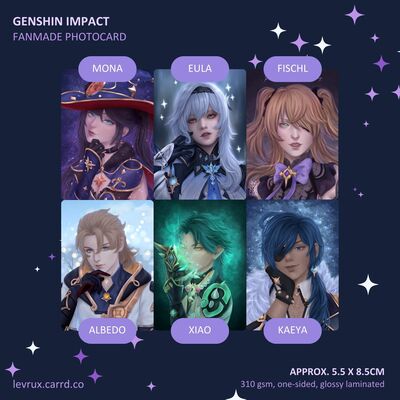 [genshin impact] - photocards