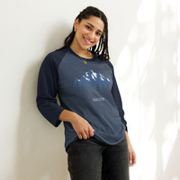 Breathe Mountains 3/4 sleeve raglan shirt - Thumbnail 2