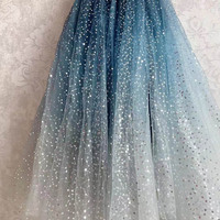 PINK Sequined Tulle Midi Skirt Outfit Women Sparkly Midi Tulle Skirt Wedding Party Outfit Plus Size Custom - Thumbnail 3