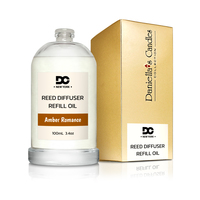 Daniella's Candles Amber Romance Reed Diffuser Refill Oil 3.4oz/100mL - Thumbnail 1