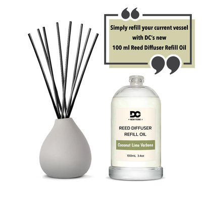 Daniella's candles coconut lime verbena reed diffuser refill oil 3.4oz/100ml