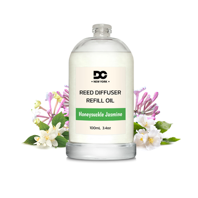 Daniella's candles honeysuckle jasmine reed diffuser refill oil 3.4oz/100ml