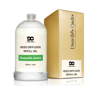 Daniella's Candles Honeysuckle Jasmine Reed Diffuser Refill Oil 3.4oz/100mL - Thumbnail 1