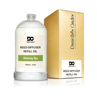 Daniella's Candles Relaxing Spa Reed Diffuser Refill Oil 3.4oz/100mL - Thumbnail 1