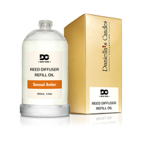 Daniella's Candles Sensual Amber Reed Diffuser Refill Oil 3.4oz/100mL - Thumbnail 1