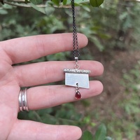 Guillotine Blade - Blood Drop Pendant - Thumbnail 1