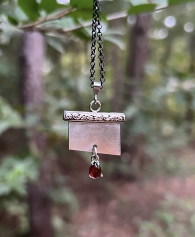 Guillotine Blade - Blood Drop Pendant