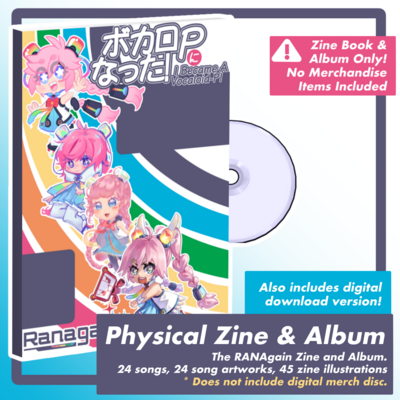 Ranagain "i became a vocaloid-p!" - physical zine & album