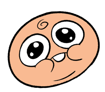  Skater Baby Head Sticker