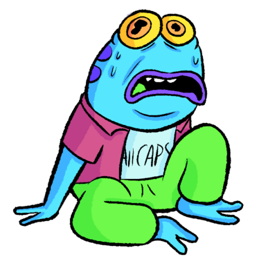 Frog Teen Sad Sticker