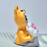 Corgi Hoodie Robot Figurine Resin Art Toy Mental Health Kawaii Desk Buddy - Thumbnail 3
