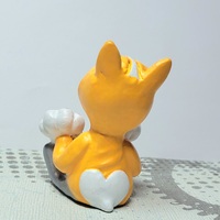 Corgi Hoodie Robot Figurine Resin Art Toy Mental Health Kawaii Desk Buddy - Thumbnail 4