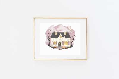 Haunted House Print