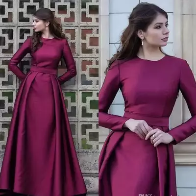 Mother of the bride dresses a line long sleeves groom formal godmother evening wedding party guests gown plus size custom made