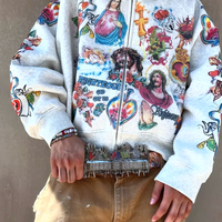 RETRO GOTHIC CROPPED ZIP - Thumbnail 3