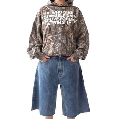 "will live forever eternally" realtree hoodie - Thumbnail 4