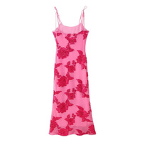 Embroidered Sleeveless Straight Temperament Holiday Dress - Thumbnail 1