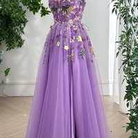 2024 New 3D Lace Dresses Birthday Dresses Prom Dresses Evening Dresses - Thumbnail 3