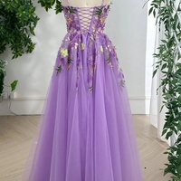 2024 New 3D Lace Dresses Birthday Dresses Prom Dresses Evening Dresses - Thumbnail 4