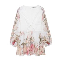 Printed tie dress - Thumbnail 2