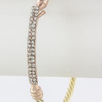 Rav Rhinestone Bar Cuff - Thumbnail 2