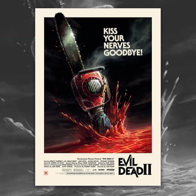 Evil Dead II Poster - A2 Design Artist Proof