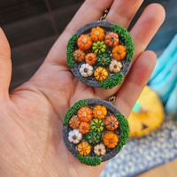 Pumpkin well earrings - Thumbnail 1