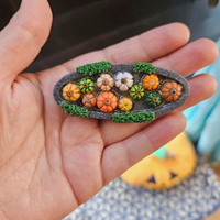 Pumpkin well hairclip - Thumbnail 1