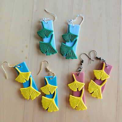 Ginkgo earrings